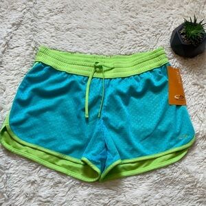 C9 By Champion Girl's Multicolored Blue & Green Workout Running ShortsSz: Medium